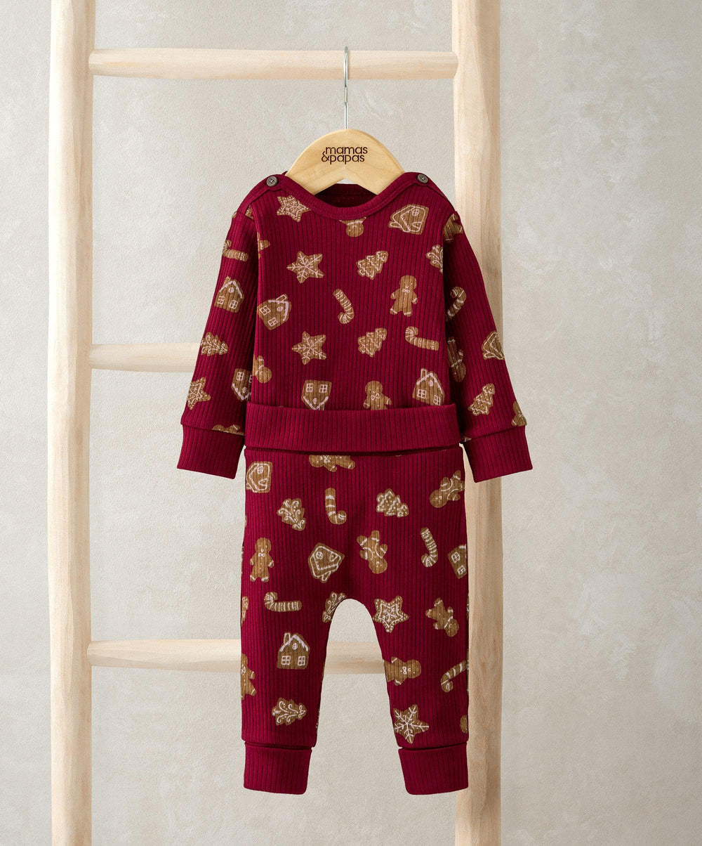 Mamas &amp; Papas Outfits &amp; Sets Gingerbread Christmas (2 Piece) Outfit Set