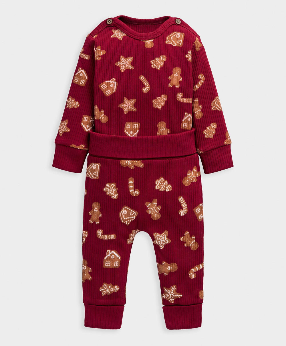 Mamas &amp; Papas Outfits &amp; Sets Gingerbread Christmas (2 Piece) Outfit Set