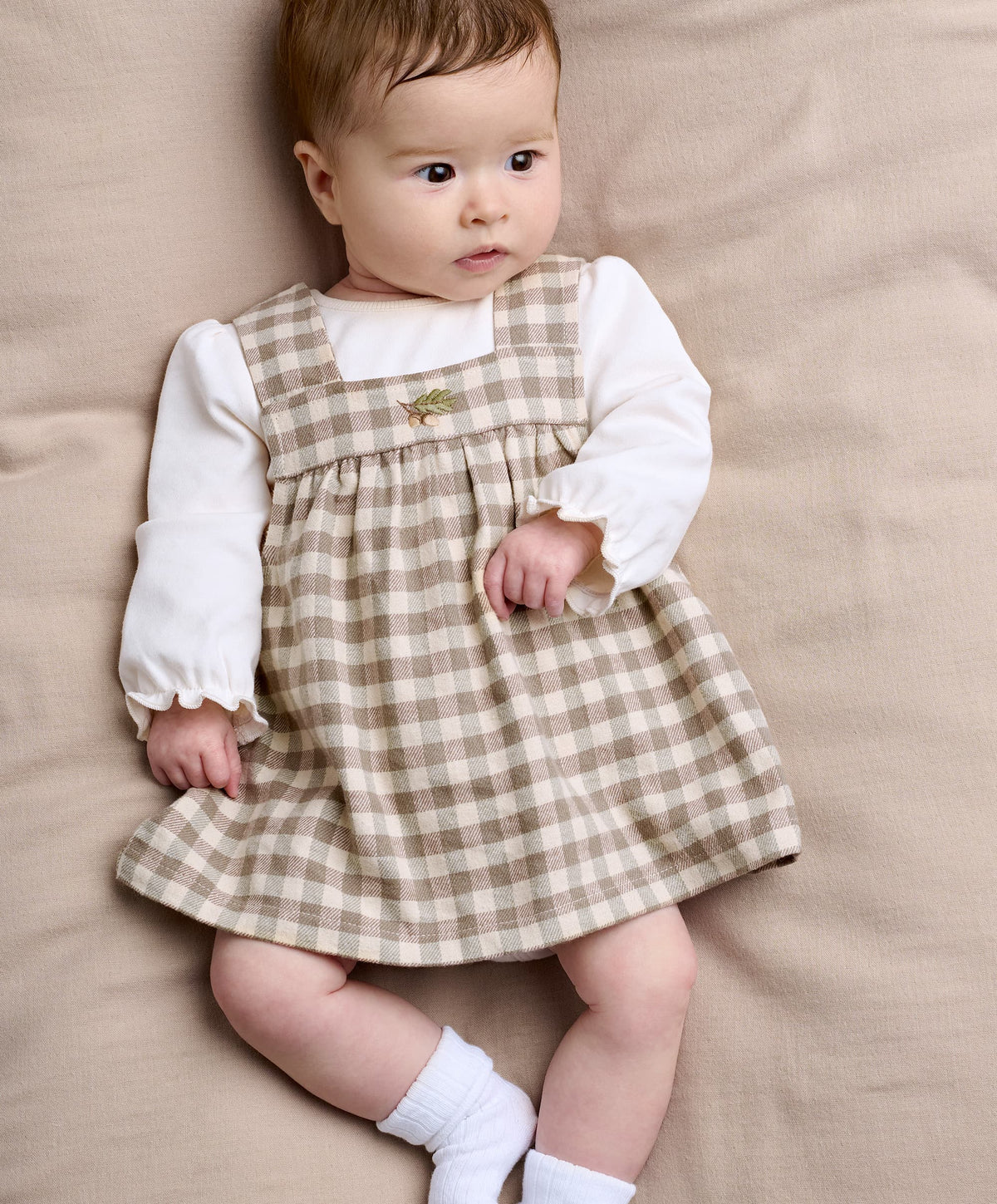 Mamas & Papas Outfits & Sets Gingham Dress & Bodysuit Set