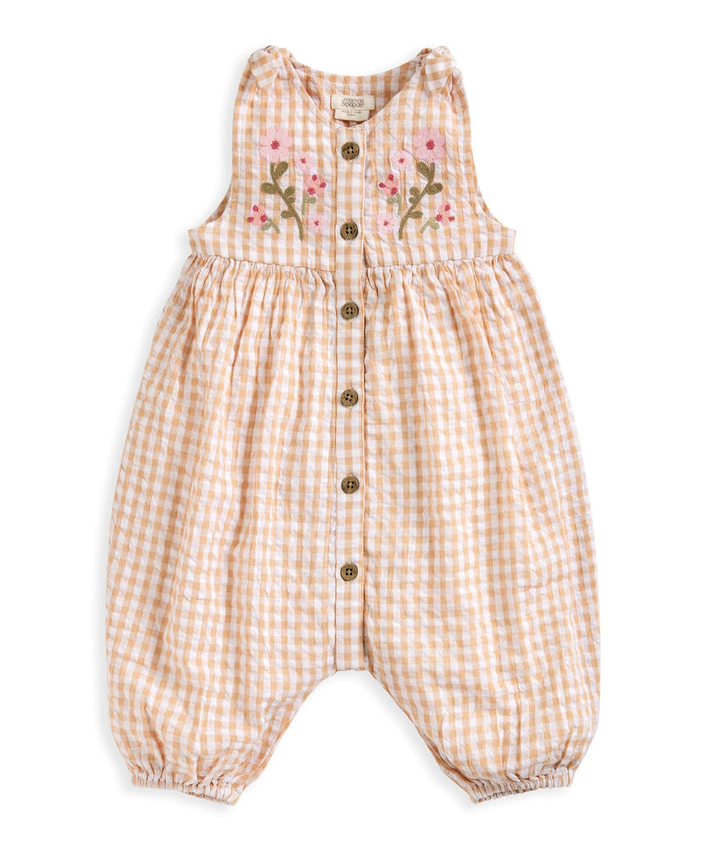 Mamas &amp; Papas Outfits &amp; Sets Gingham Dungarees