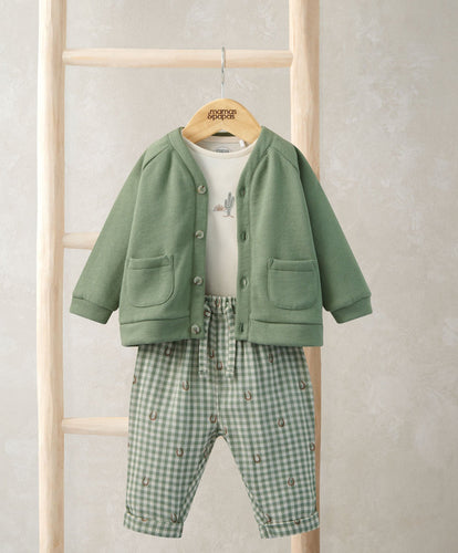 Mamas & Papas Outfits & Sets Gingham Jacket, Trousers & Bodysuit Set