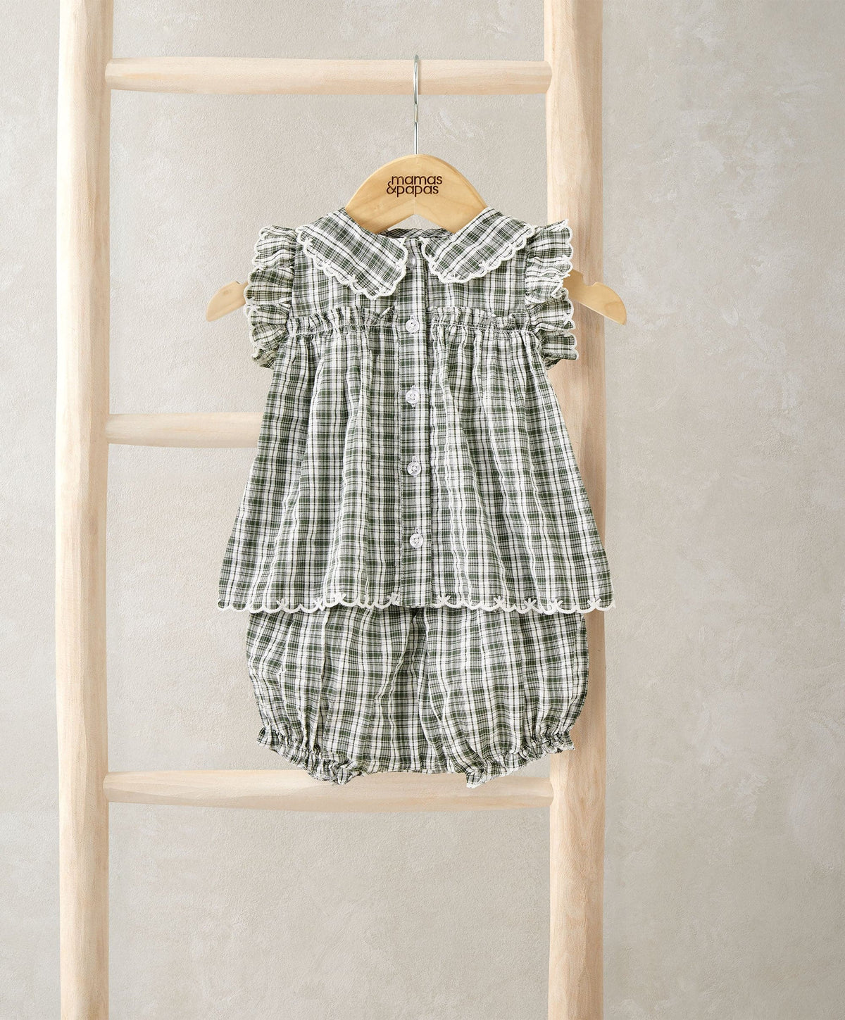 Mamas & Papas Outfits & Sets Gingham Print Outfit Set