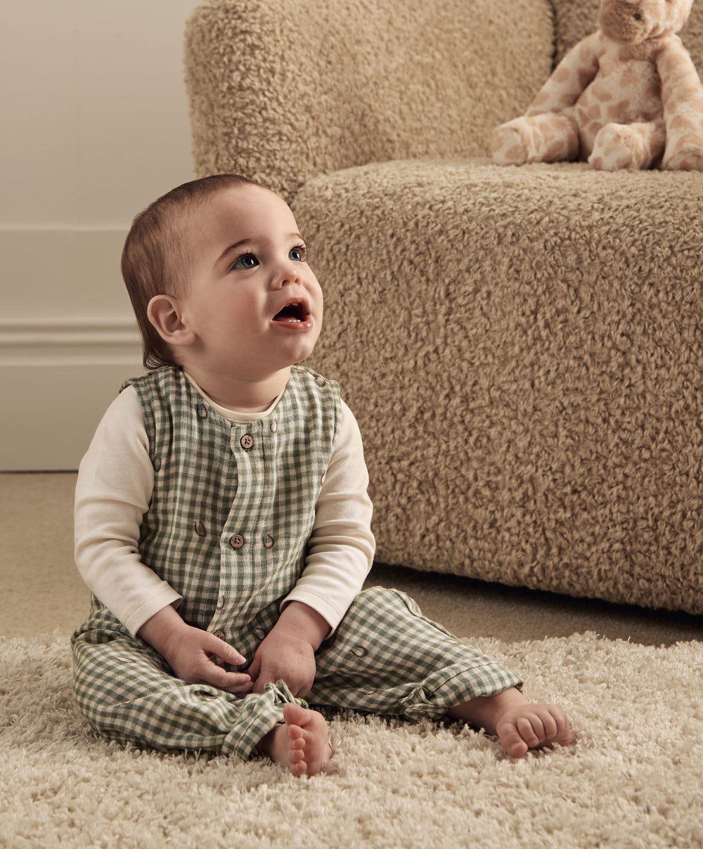 Mamas &amp; Papas Outfits &amp; Sets Gingham Romper &amp; Bodysuit