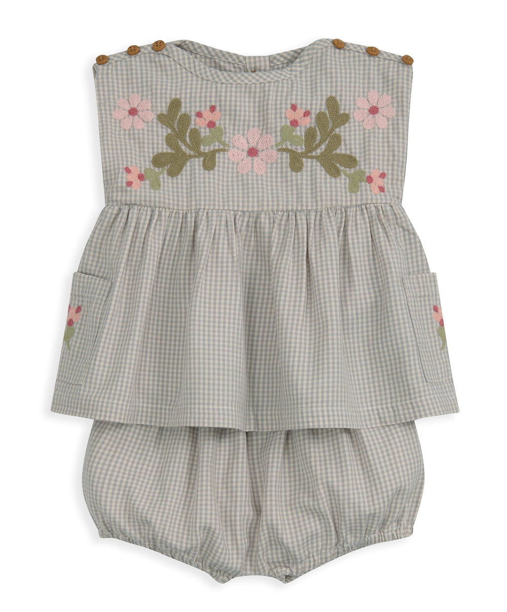 Mamas &amp; Papas Outfits &amp; Sets Gingham Top &amp; Shorts Outfit Set