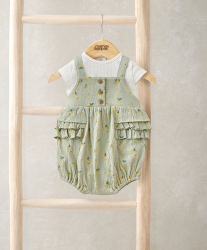 Mamas & Papas Outfits & Sets Hibiscus Bodysuit & Romper Outfit Set