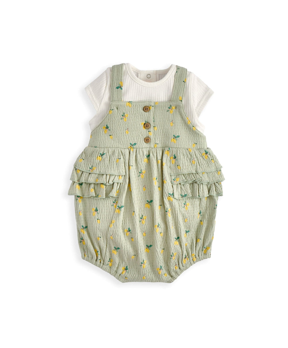 Mamas &amp; Papas Outfits &amp; Sets Hibiscus Bodysuit &amp; Romper Outfit Set