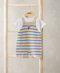 Mamas & Papas Outfits & Sets Knitted Dungarees & T-Shirt Set