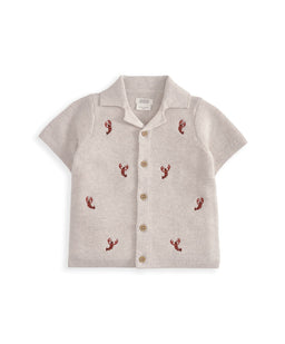 Mamas & Papas Outfits & Sets Knitted Lobster Shirt & Shorts