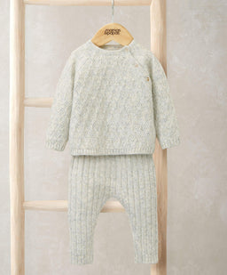 Mamas & Papas Outfits & Sets Knitted Top & Leggings Set (2 Pieces) – Grey Marl