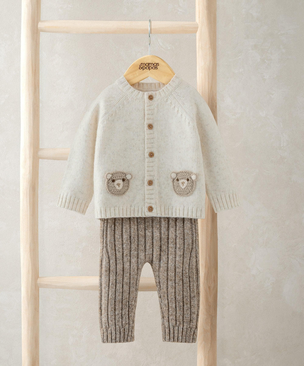 Mamas &amp; Papas Outfits &amp; Sets Me &amp; You Bear Cardigan &amp; Leggings Outfit Set