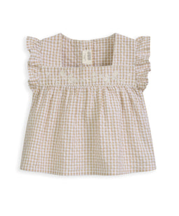 Mamas & Papas Outfits & Sets Pink Gingham Blouse & Bloomers