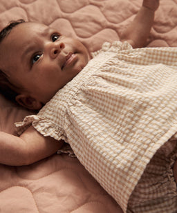 Mamas & Papas Outfits & Sets Pink Gingham Blouse & Bloomers