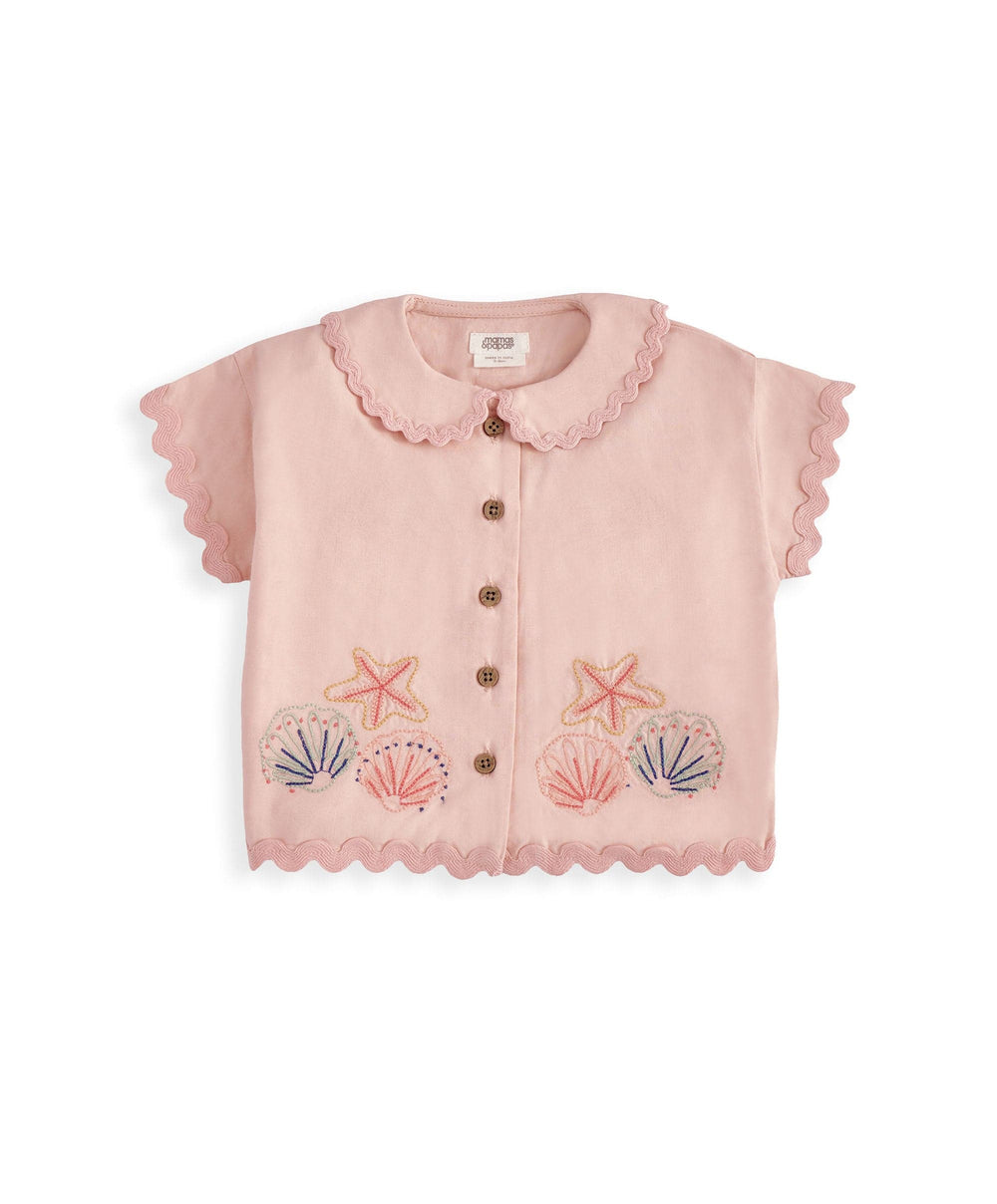 Mamas &amp; Papas Outfits &amp; Sets Pink Resort Shirt &amp; Shorts Outfit Set