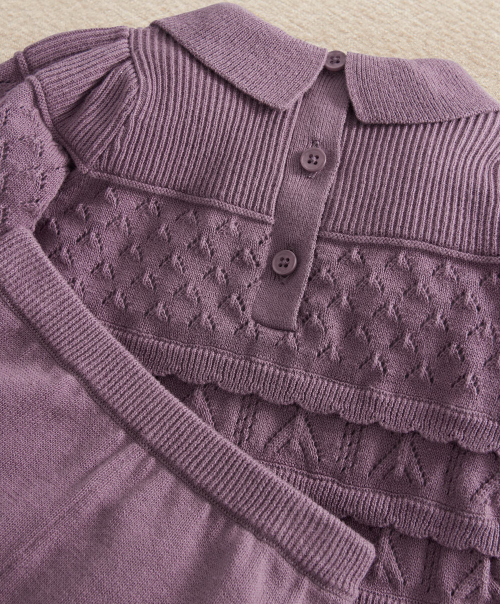 Mamas &amp; Papas Outfits &amp; Sets Plum Knit Set