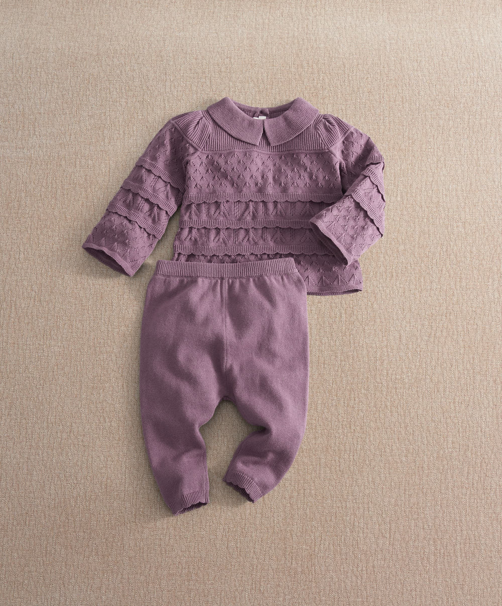 Mamas &amp; Papas Outfits &amp; Sets Plum Knit Set