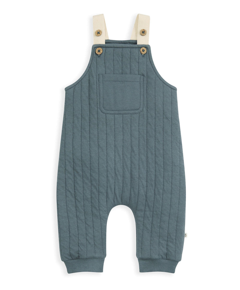 Mamas &amp; Papas Outfits &amp; Sets Quilted Dungarees &amp; Oatmeal Bodysuit
