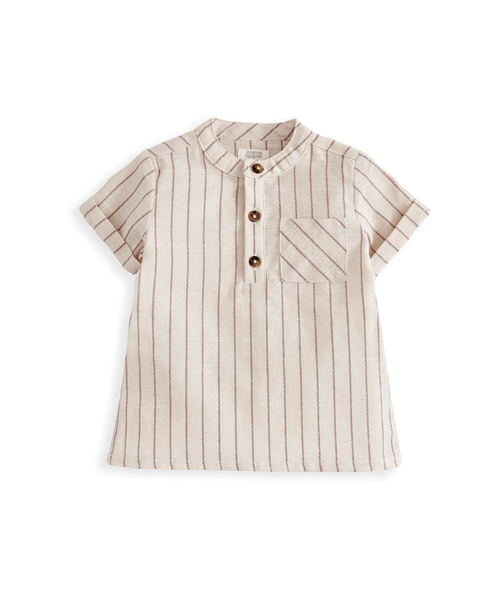 Mamas &amp; Papas Outfits &amp; Sets Rust Shirt &amp; Shorts Outfit Set