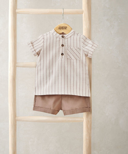 Mamas & Papas Outfits & Sets Rust Shirt & Shorts Outfit Set