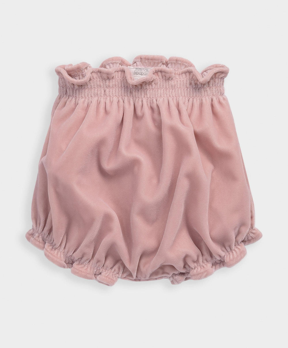 Mamas &amp; Papas Outfits &amp; Sets Smock Velvet Dress &amp; Bloomers