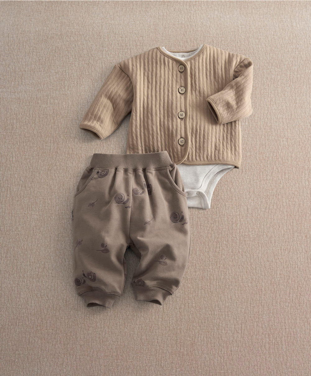 Mamas &amp; Papas Outfits &amp; Sets Snail Quilted Jacket &amp; Joggers Set