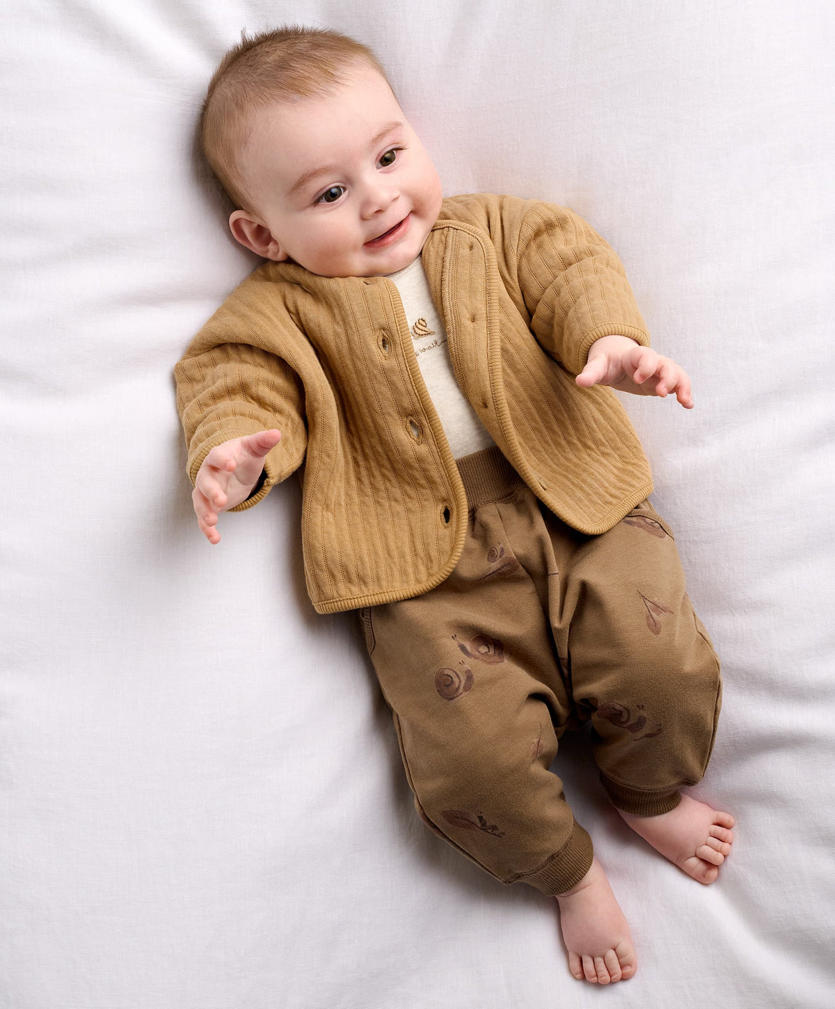 Mamas & Papas Outfits & Sets Snail Quilted Jacket & Joggers Set