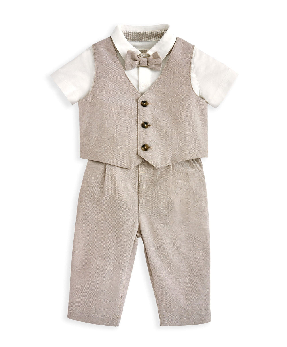 Mamas &amp; Papas Outfits &amp; Sets Stone 4 Piece Suit