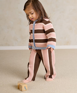 Mamas & Papas Outfits & Sets Stripe Cardigan & Knitted Wide Leg Trousers