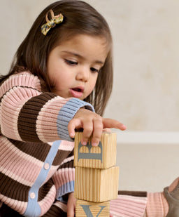 Mamas & Papas Outfits & Sets Stripe Cardigan & Knitted Wide Leg Trousers