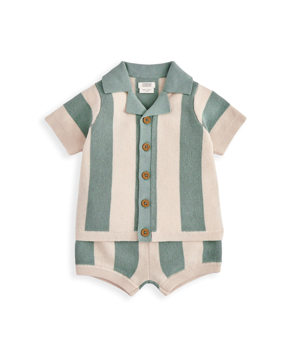 Mamas &amp; Papas Outfits &amp; Sets Stripe Knit Resort Set