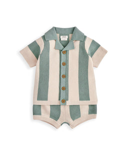 Mamas & Papas Outfits & Sets Stripe Knit Resort Set