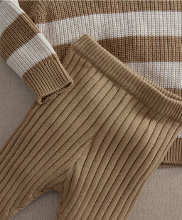 Mamas & Papas Outfits & Sets Stripe Knitted Jumper & Leggings Set