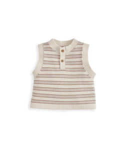 Mamas & Papas Outfits & Sets Stripe Knitted Top & Shorts