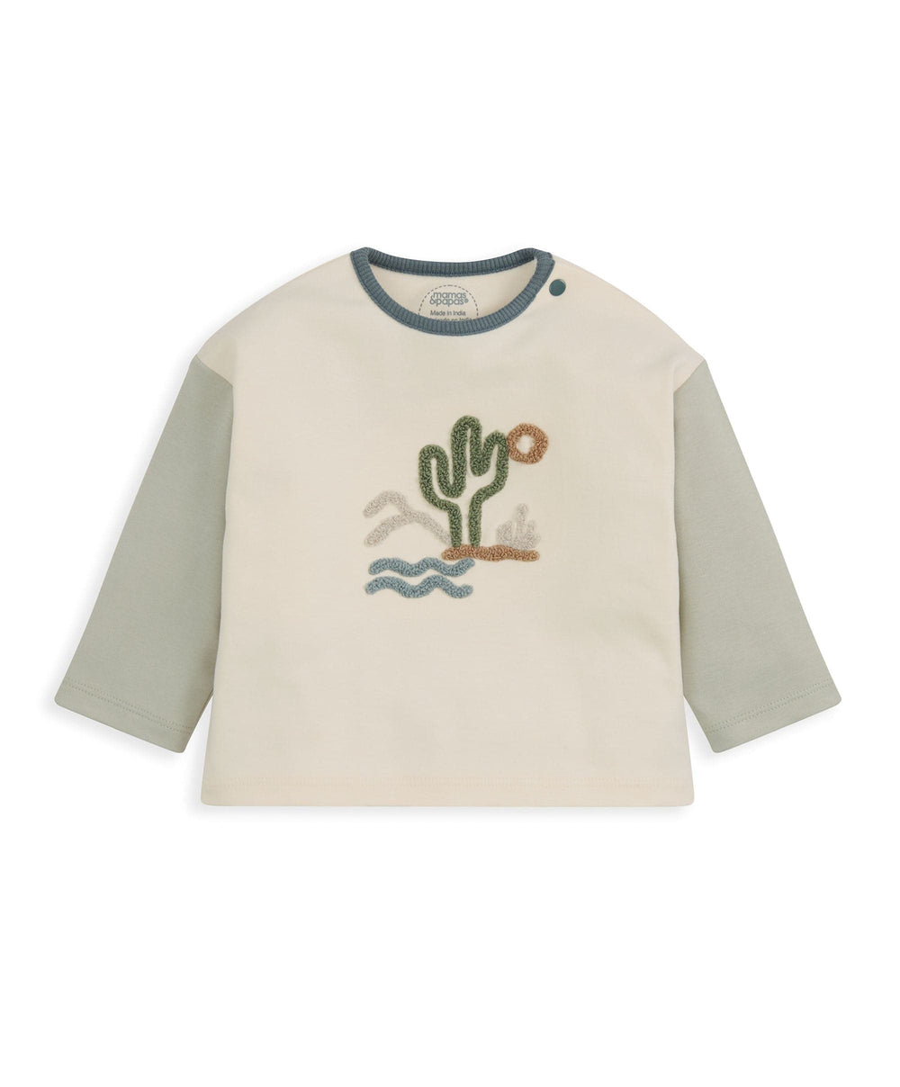 Mamas &amp; Papas Outfits &amp; Sets Sunshine T-Shirt &amp; Stripped Trousers