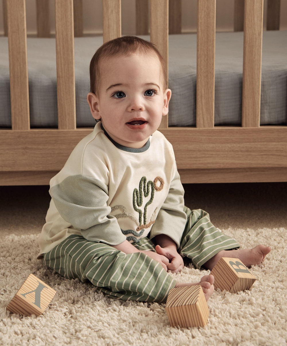 Mamas &amp; Papas Outfits &amp; Sets Sunshine T-Shirt &amp; Stripped Trousers