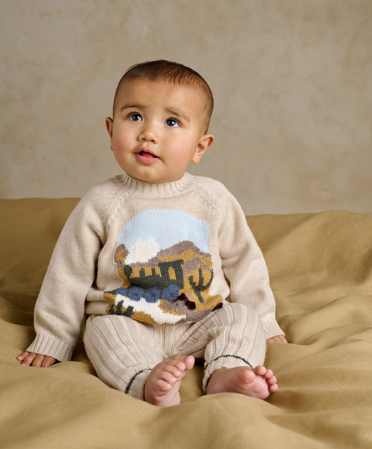 Mamas & Papas Outfits & Sets Train Knit Set
