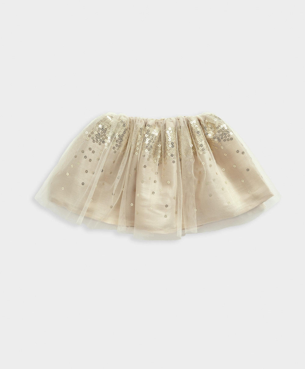 Mamas &amp; Papas Outfits &amp; Sets Velour Bodysuit &amp; Sparkly Gold Tutu