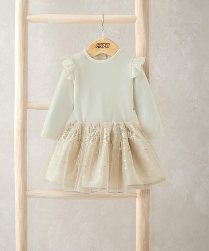 Mamas & Papas Outfits & Sets Velour Bodysuit & Sparkly Gold Tutu