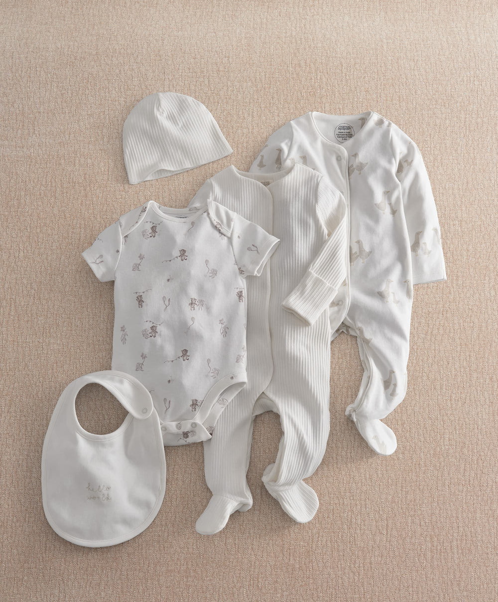 Mamas &amp; Papas Outfits &amp; Sets Welcome To The World Duck All In One Set (5 Pieces)