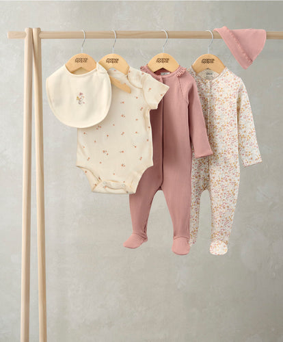 Mamas & Papas Outfits & Sets Welcome to the World Floral Baby Clothes 5 Piece Set