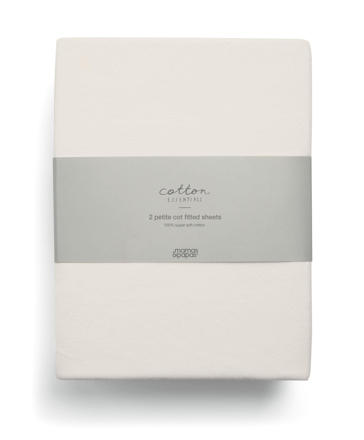 Mamas & Papas Petite Cot Fitted Sheets (2 Pack) – Cream