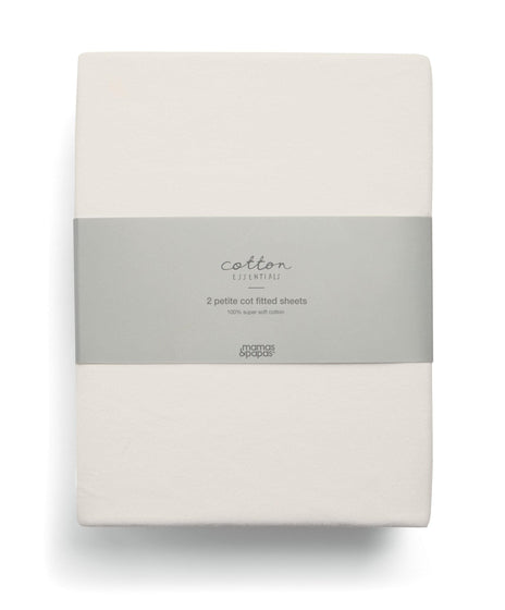 Mini Cot Fitted Sheets (2 Pack) – Cream