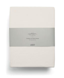 Mamas & Papas Petite Cot Fitted Sheets (2 Pack) – Cream
