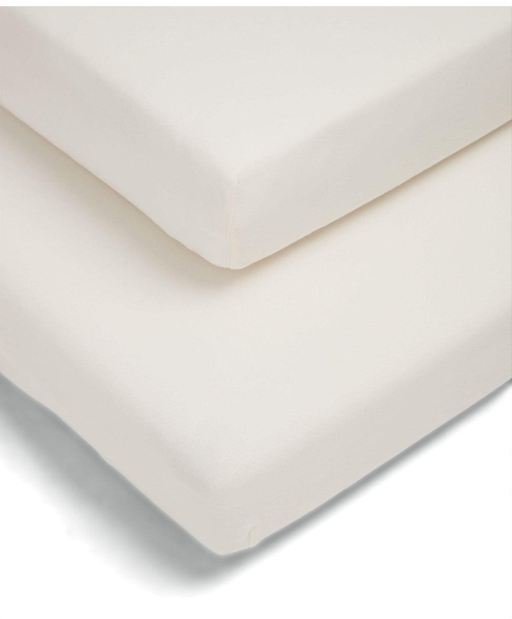 Mamas &amp; Papas Petite Cot Fitted Sheets (2 Pack) – Cream