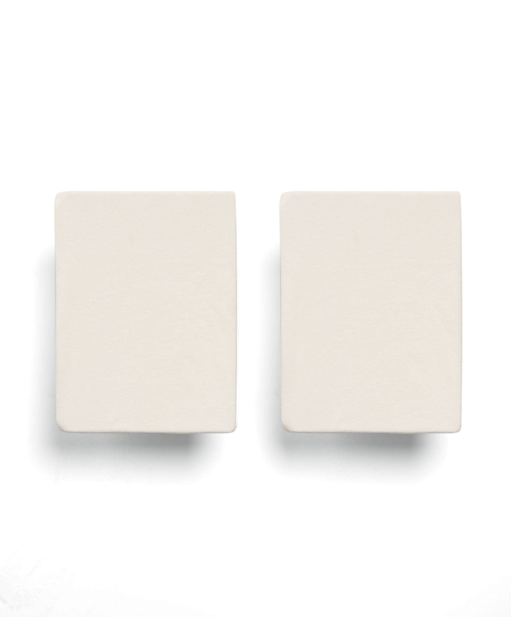 Mamas &amp; Papas Petite Cot Fitted Sheets (2 Pack) – Cream