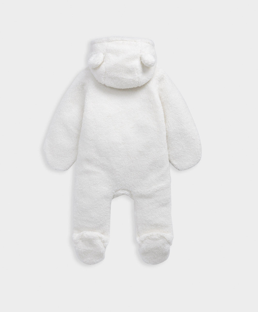 Mamas &amp; Papas Pramsuits Cream Borg Pramsuit