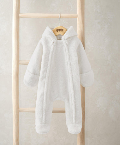 Mamas & Papas Pramsuits Cream Borg Pramsuit