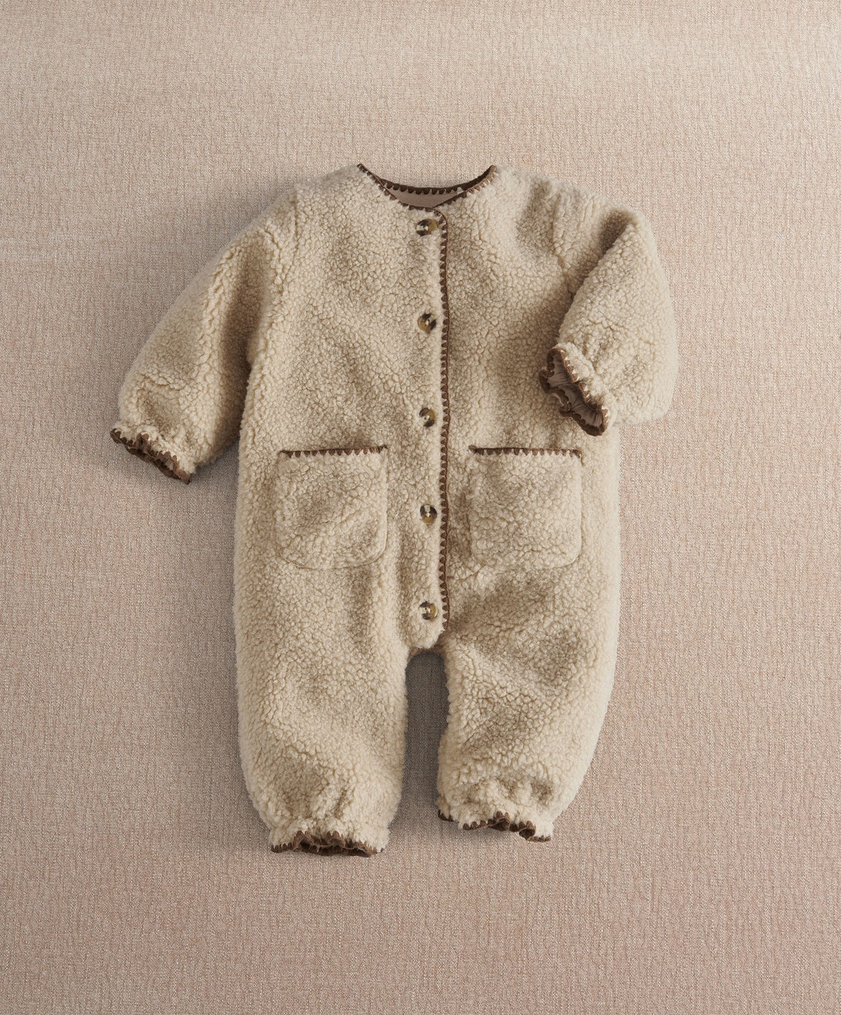 Mamas & Papas Pramsuits Neutral Borg Pramsuit