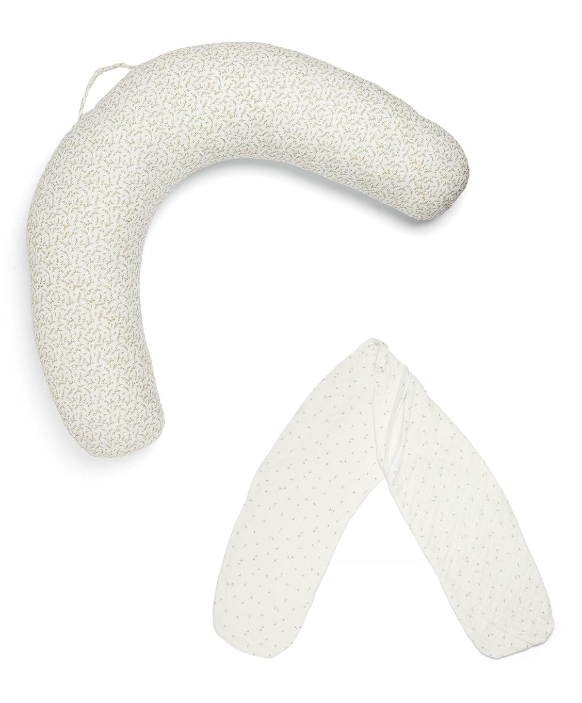 Mamas & Papas Pregnancy & Nursing Pillow & Cover Bundle - Leaf
