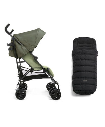 Mamas & Papas Pushchairs Cruise Buggy & Footmuff Bundle - Green/Black