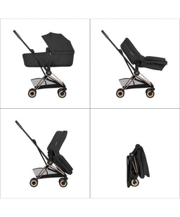 Mamas & Papas Pushchairs Cybex Coya Ultimate Pushchair With Cybex Cloud T Plus & Cybex Sirona T Baby Car Seat & Base